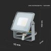 V-TAC LED reflektor 20W meleg fehér Samsung chip - SKU 445
