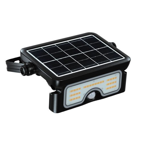 V-TAC napelemes mozgásérzékelős LED reflektor 7W CCT, 129 Lm/W - SKU 24341