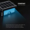 V-TAC napelemes mozgásérzékelős LED reflektor 7W CCT, 129 Lm/W - SKU 24341