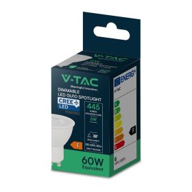   V-TAC CREE GU10 LED spot égő dimmelhető 6W természetes fehér 38° - SKU 211966