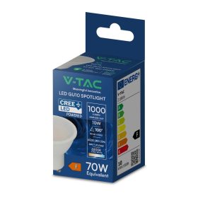   V-TAC GU10 CREE LED spot égő 7.5W természetes fehér 38° - SKU 218766