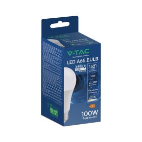   V-TAC CREE LED 15W E27 meleg fehér A65 LED égő, 100 Lm/W - SKU 2144536
