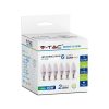 V-TAC 5.5W E14 természetes fehér LED gyertya égő csomag (6 db) - SKU 2737