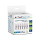 V-TAC 5.5W E14 természetes fehér LED gyertya égő csomag (6 db) - SKU 2737