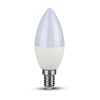 V-TAC 5.5W E14 természetes fehér LED gyertya égő csomag (6 db) - SKU 2737