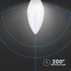 V-TAC 5.5W E14 természetes fehér LED gyertya égő csomag (6 db) - SKU 2737