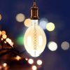 V-TAC 8W borostyán E27 meleg fehér dimmelhető filament LED égő - SKU 7463