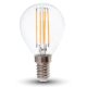 V-TAC 4W E14 meleg fehér dimmelhető filament LED égő - SKU 4394