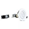 V-TAC GU10 LED spot égő fehér kerettel 3 db/csomag 5W hideg fehér 110° - SKU 8883