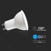 V-TAC GU10 LED spot égő 6 db/csomag 5W meleg fehér 110° - SKU 2739