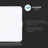 V-TAC süllyeszthető mennyezeti szögletes LED panel 18W természetes fehér - SKU 737