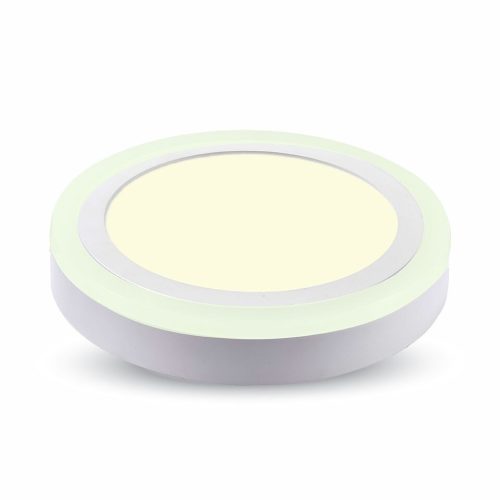 V-TAC falon kívüli mennyezeti kerek LED panel 15W meleg fehér - SKU 4893