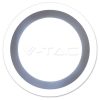 V-TAC falon kívüli mennyezeti kerek LED panel 15W meleg fehér - SKU 4893