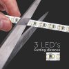V-TAC LED szalag IP20 SMD 3014 chip 204 db/m hideg fehér - SKU 2403