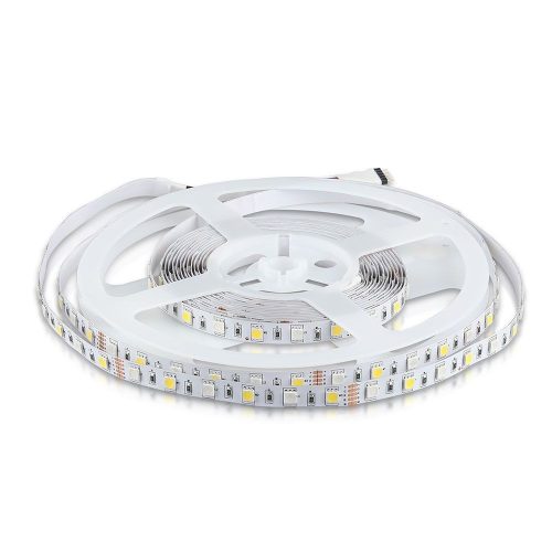 V-TAC LED szalag IP20 SMD 5050 chip 60 db/m RGB + meleg fehér - SKU 2553