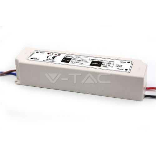 V-TAC műanyagházas IP65 LED tápegység 24V 100W 4.2A - SKU 3101