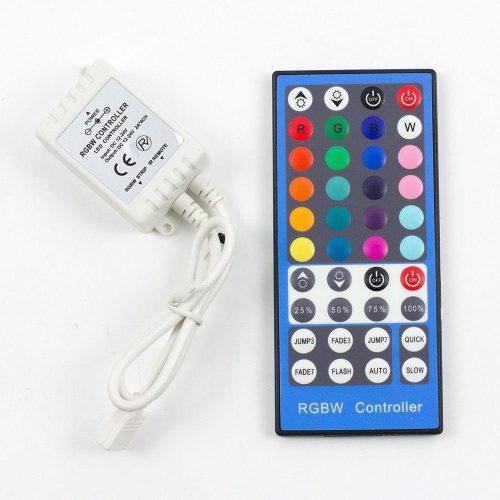 V-TAC RGB+W LED szalag vezérlő távirányítóval 12/24V - SKU 3326