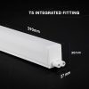 V-TAC CREE SMD LED lámpa 29cm T5 4W beépített kapcsolóval, természetes fehér - SKU 216906