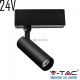 V-TAC LED állítható spotlámpa mágneses sínhez 15W CRI>90 UGR<19 meleg fehér - SKU 7966