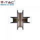 V-TAC X alakú mágneses tracklight sín csatlakozó - SKU 7974