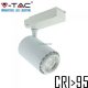 V-TAC LED sínes spotlámpa állítható dimmelhető 35W CRI>95 változtatható színhőmérséklet - SKU 1412