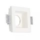 V-TAC GU10 LED spotlámpa keret, fehér fix lámpatest - SKU 3649