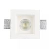 V-TAC GU10 LED spotlámpa keret, fehér fix lámpatest - SKU 3649