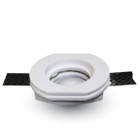   V-TAC GU10 LED spotlámpa keret, fehér fix lámpatest - SKU 3650