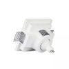 V-TAC GU10 LED spotlámpa keret, fehér fix lámpatest - SKU 3653
