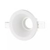 V-TAC GU10 LED spotlámpa keret, fehér fix lámpatest - SKU 3654