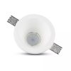 V-TAC GU10 LED spotlámpa keret, fehér fix lámpatest - SKU 3654