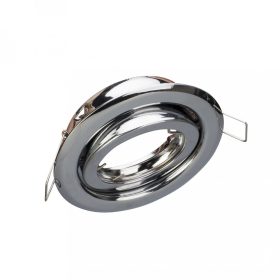   V-TAC GU10 LED spot lámpa keret, króm billenthető lámpatest - SKU 3471