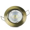 V-TAC GU10 LED spotlámpa keret, arany színű billenthető lámpatest - SKU 8579