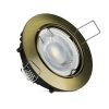 V-TAC GU10 LED spotlámpa keret, arany színű billenthető lámpatest - SKU 8579