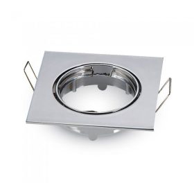   V-TAC GU10 LED spotlámpa keret, króm billenthető lámpatest - SKU 3592