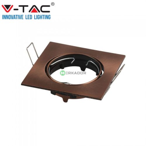 V-TAC GU10 LED spotlámpa keret, bronz billenthető lámpatest - SKU 8582