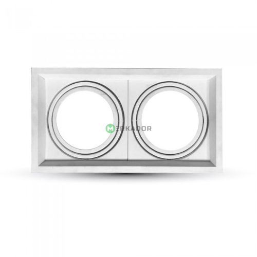 V-TAC AR111 LED 2 foglalatos süllyeszthető lámpatest, fehér - SKU 3576