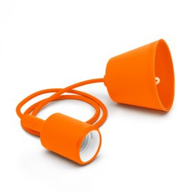   V-TAC narancssárga szilikon függeszték, E27 foglalattal - SKU 3484