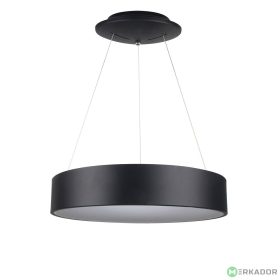   V-TAC 20W dimmelhető csillár, fekete búrával, beépített LED fényforrással, meleg fehér - SKU 3993