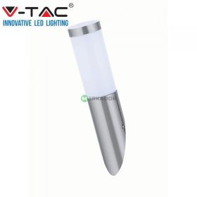   V-TAC rozsdamentes acél kültéri fali lámpa, E27 foglalattal - SKU 8623