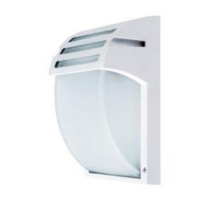   V-TAC alumínium kültéri fali lámpa, matt fehér, E27 foglalattal - SKU 7077