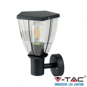   V-TAC kültéri fali lámpa, sötét szürke, E27 foglalattal - SKU 8628