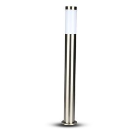   V-TAC kültéri, rozsdamentes acél állólámpa, 80 cm, E27 foglalattal - SKU 8625