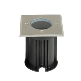   V-TAC szögletes talajlámpa, IP65, GU10 foglalattal - SKU 7516