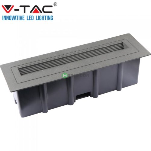 V-TAC 6W szürke LED lépcsővilágítás, IP54, meleg fehér - SKU 8350