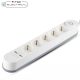 V-TAC elosztó 5db aljzattal, kapcsolóval, 2db USB csatlakozó, 3m kábel - SKU 8807