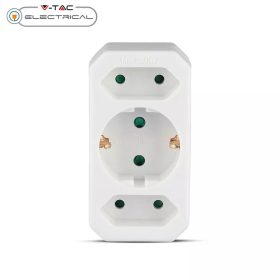 V-TAC fali elosztó 3db aljzattal - SKU 8804