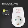 V-TAC fali adapter túlfeszültség elleni védelemmel - SKU 8809