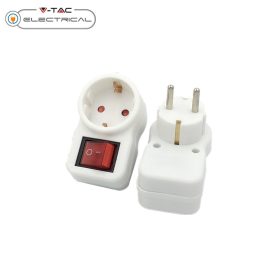 V-TAC fali adapter kapcsolóval - SKU 8841