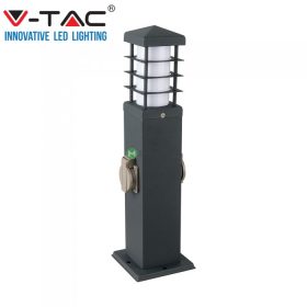   V-TAC kültéri elosztó lámpaoszlop 2db aljzattal - SKU 8822